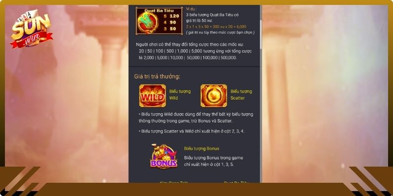 Hình ảnh thưởng trong game Tây Du Thần Khí Sunwin20